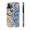 Blue Octopus Vintage Beige Map Compass Art Ii Case Mate Tough Phone Cases Iphone 11 Pro