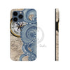 Blue Octopus Vintage Beige Map Compass Art Ii Case Mate Tough Phone Cases Iphone 13 Pro Max