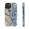 Blue Octopus Vintage Beige Map Compass Art Ii Case Mate Tough Phone Cases Iphone 14