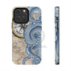 Blue Octopus Vintage Beige Map Compass Art Ii Case Mate Tough Phone Cases Iphone 14 Pro Max