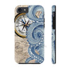Blue Octopus Vintage Beige Map Compass Art Ii Case Mate Tough Phone Cases Iphone 7 8 Se