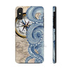 Blue Octopus Vintage Beige Map Compass Art Ii Case Mate Tough Phone Cases Iphone X