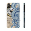 Blue Octopus Vintage Beige Map Compass Art Ii Case Mate Tough Phone Cases Iphone Xs Max