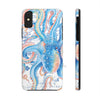 Blue Octopus Vintage Map Chic White Case Mate Tough Phone Cases Iphone X