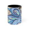 Blue Octopus Vintage Map Ink Accent Coffee Mug 11Oz Black /