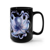 Blue Octopus Vintage Watercolor Black Mug 15Oz