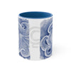 Blue Octopus Watercolor Art Accent Coffee Mug 11Oz /