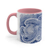 Blue Octopus Watercolor Art Accent Coffee Mug 11Oz