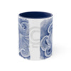 Blue Octopus Watercolor Art Accent Coffee Mug 11Oz