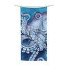 Blue Octopus Watercolor Art Polycotton Towel 36 × 72 Home Decor