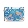 Blue Orange Octopus Tentacles Watercolor Art Laptop Sleeve 13