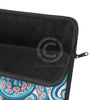 Blue Pink Octopus Vintage Map Nautical Art Laptop Sleeve