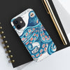 Blue Pink Octopus Vintage Map Nautical Art Mate Tough Phone Cases Case