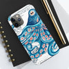 Blue Pink Octopus Vintage Map Nautical Art Mate Tough Phone Cases Case