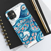 Blue Pink Octopus Vintage Map Nautical Art Mate Tough Phone Cases Case