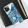 Blue Pink Octopus Vintage Map Nautical Art Mate Tough Phone Cases Case