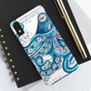 Blue Pink Octopus Vintage Map Nautical Art Mate Tough Phone Cases Case