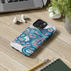 Blue Pink Octopus Vintage Map Nautical Art Mate Tough Phone Cases Case