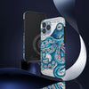 Blue Pink Octopus Vintage Map Nautical Art Mate Tough Phone Cases Case