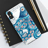 Blue Pink Octopus Vintage Map Nautical Art Mate Tough Phone Cases Case