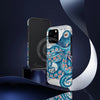 Blue Pink Octopus Vintage Map Nautical Art Mate Tough Phone Cases Case