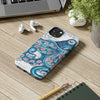 Blue Pink Octopus Vintage Map Nautical Art Mate Tough Phone Cases Case