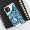 Blue Pink Octopus Vintage Map Nautical Art Mate Tough Phone Cases Case
