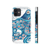 Blue Pink Octopus Vintage Map Nautical Art Mate Tough Phone Cases Iphone 12 Mini Case