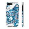 Blue Pink Octopus Vintage Map Nautical Art Mate Tough Phone Cases Iphone 7 Plus 8 Case