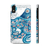 Blue Pink Octopus Vintage Map Nautical Art Mate Tough Phone Cases Iphone Xr Case