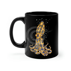 Blue Ring Octopus And The Bubbles Art Mug 11Oz Mug