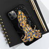 Blue Ring Octopus And The Bubbles Black Art Case Mate Tough Phone Cases