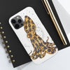 Blue Ring Octopus And The Bubbles White Art Case Mate Tough Phone Cases