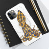 Blue Ring Octopus And The Bubbles White Art Case Mate Tough Phone Cases