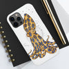 Blue Ring Octopus And The Bubbles White Art Case Mate Tough Phone Cases