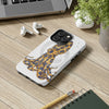 Blue Ring Octopus And The Bubbles White Art Case Mate Tough Phone Cases