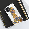 Blue Ring Octopus And The Bubbles White Art Case Mate Tough Phone Cases