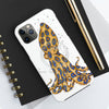 Blue Ring Octopus And The Bubbles White Art Case Mate Tough Phone Cases