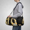 Blue Ring Octopus Black Duffle Bag Bags