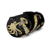Blue Ring Octopus Black Duffle Bag Bags