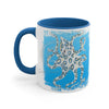 Blue Ring Octopus Brushed Accent Coffee Mug 11Oz /