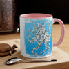 Blue Ring Octopus Brushed Accent Coffee Mug 11Oz