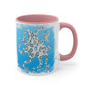 Blue Ring Octopus Brushed Accent Coffee Mug 11Oz