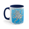 Blue Ring Octopus Brushed Accent Coffee Mug 11Oz