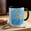 Blue Ring Octopus Brushed Accent Coffee Mug 11Oz