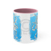 Blue Ring Octopus Brushed Accent Coffee Mug 11Oz Pink /