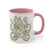 Blue Ring Octopus Tentacles Ink Art Accent Coffee Mug 11Oz