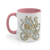Blue Ring Octopus Tentacles Ink Art Accent Coffee Mug 11Oz