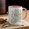 Blue Ring Octopus Tentacles Ink Art Accent Coffee Mug 11Oz