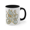 Blue Ring Octopus Tentacles Ink Art Accent Coffee Mug 11Oz